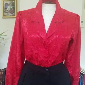 Vintage red blouse